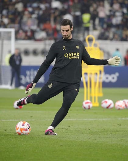 Sergio Rico, en una práctica del PSG