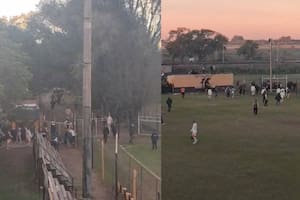 Serios incidentes durante un partido de una copa local de Santa Fe.