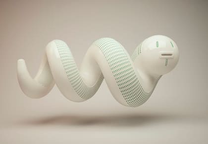 Serpiente enrollada, creada por el diseñador Jaime Álvarez Sobreviela, en venta en el museo MALa