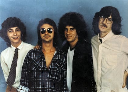 Serú Girán: Pedro Aznar, David Lebón, Oscar Moro y Charly García, en 1979