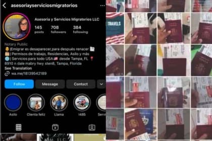 Servicios ASO de publicidad en redes sociales y Pasaportes obtenidos como parte del programa de fraude