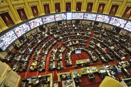 Sesión en Diputados por el proyecto de impuesto a la riqueza