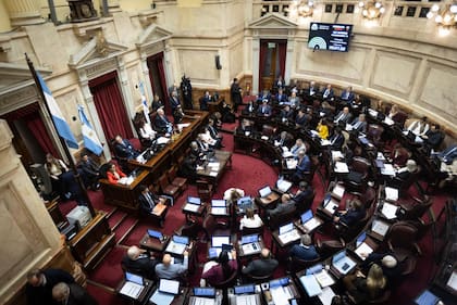 Sesión en el Senado