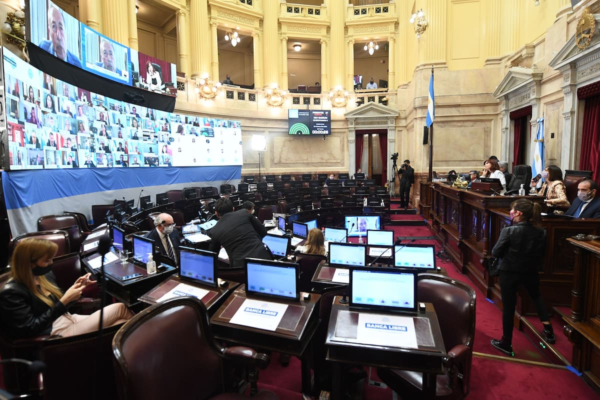 Sesión ordinaria remota del Honorable Senado de la Nación, el 15 de octubre