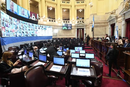 Sesión ordinaria remota del Honorable Senado de la Nación, el 15 de octubre