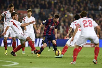 Sevilla, el equipo que más goles recibió de Messi