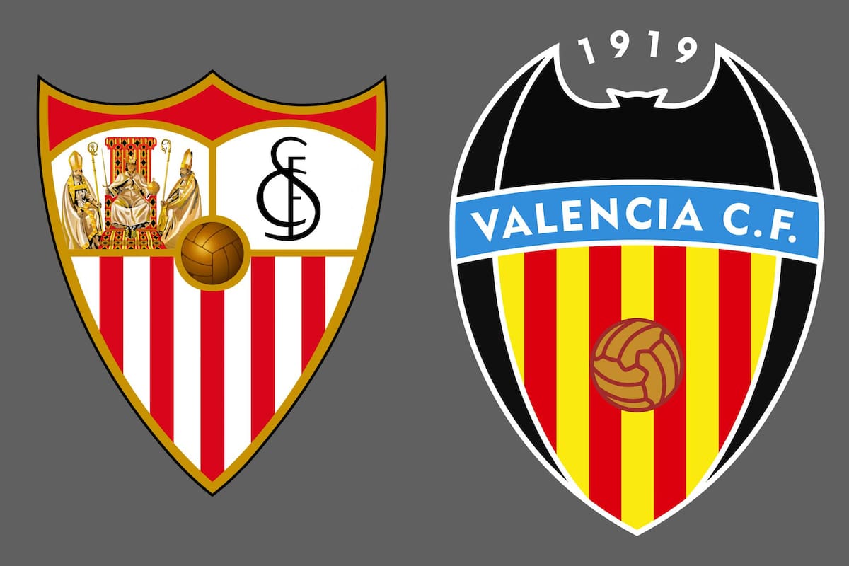 Sevilla y Valencia disputaron uno de los encuentros de la jornada del fútbol español