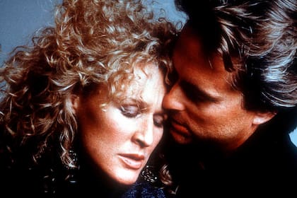 Glenn Close y Michael Dougles en una escena de Atracción fatal