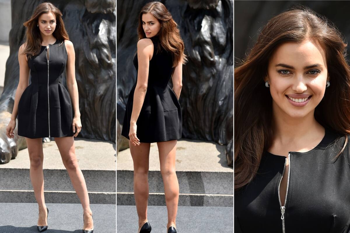 ¡Sexy! Irina lució sus piernas y se mostró muy feliz con su debut en la pantalla grande
