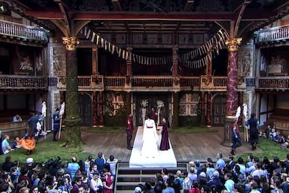 El teatro circular de Shakespeare, en Londres