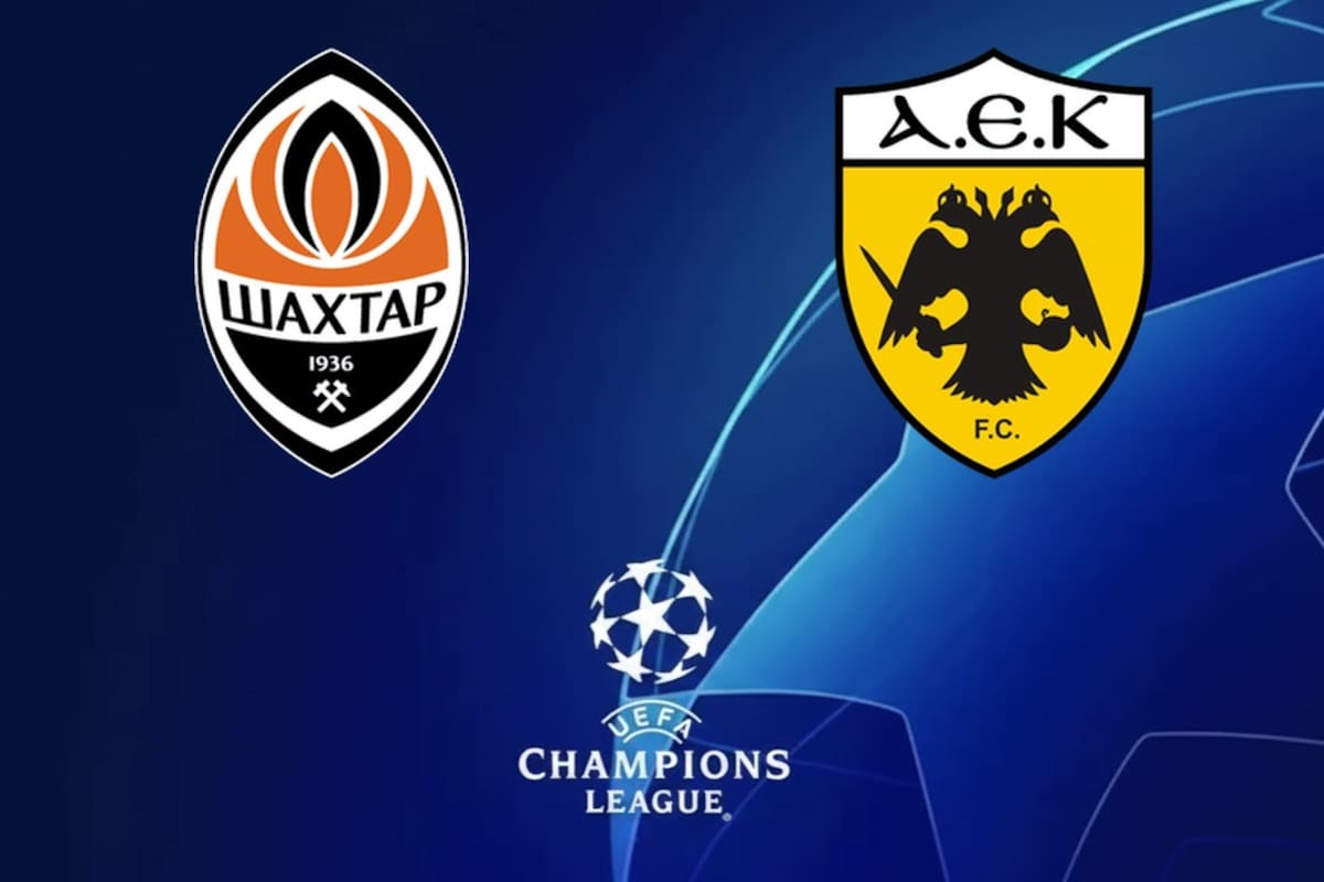 Shakhtar Donetsk vs. AEK Athens, por una nueva jornada de la Liga de Campeones de Europa