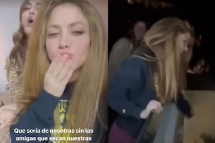 Shakira celebró con sus amigas el éxito de su nuevo tema