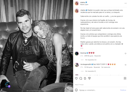 Shakira compartió en su cuenta de Instagram una foto con Antonio de la Rúa en Madrid (Foto: Instagram @shakira)