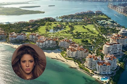 Shakira fue captada mientras visitaba Fisher Island, un lujoso vecindario de Miami