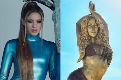 Shakira fue homenajeada en Colombia con una imponente estatua de bronce y aluminio de más de seis metros de alto (Foto: Instagram @shakira)