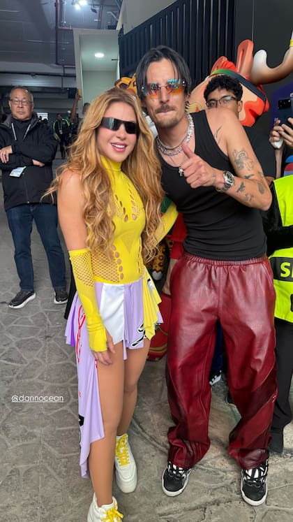 Shakira junto a Danny Ocean