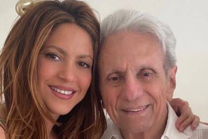 Shakira junto a su padre, William Mebarak Chadid (Foto Instagram @shakira)