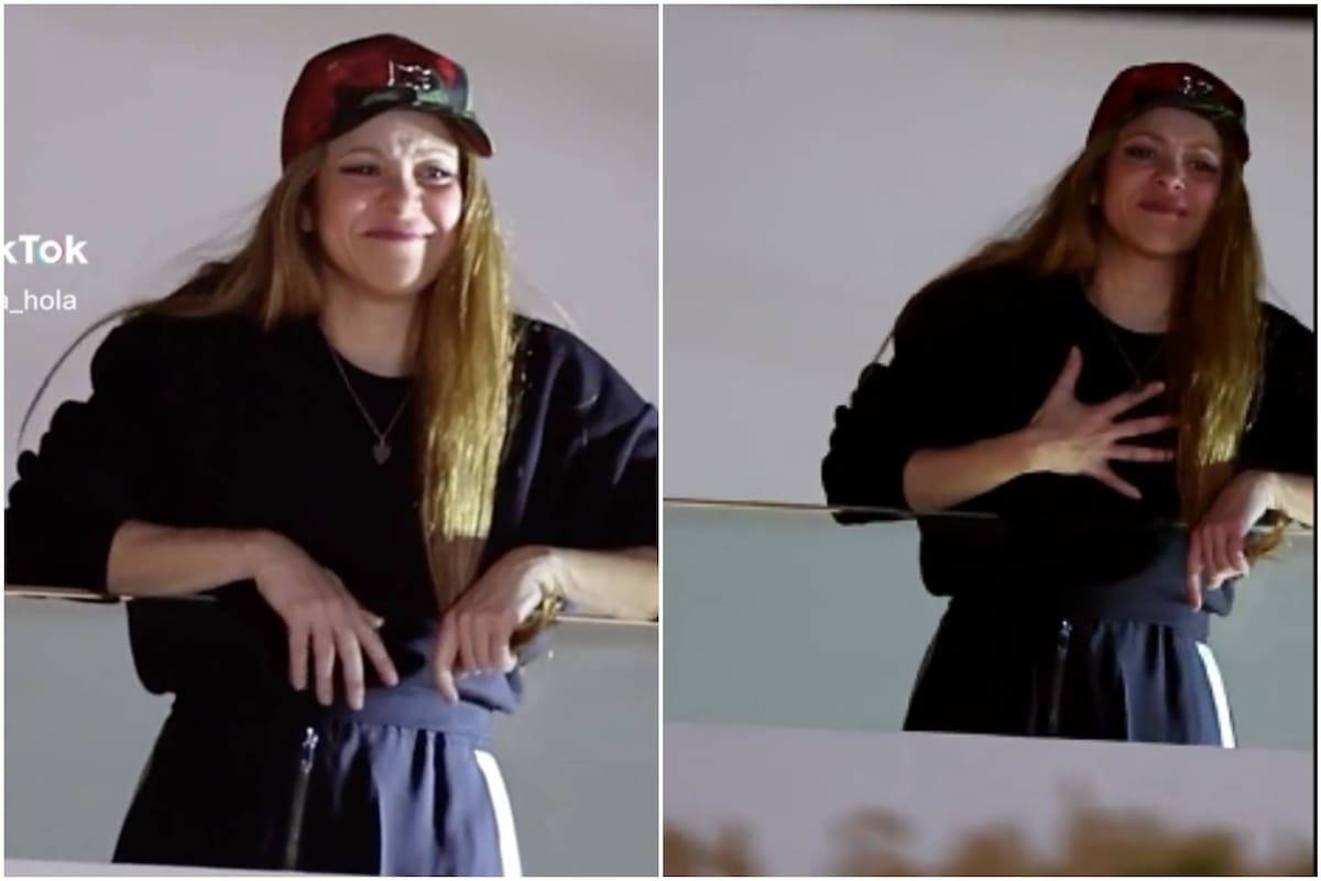 Shakira se emocionó al encontrar a sus fans en la puerta de su casa