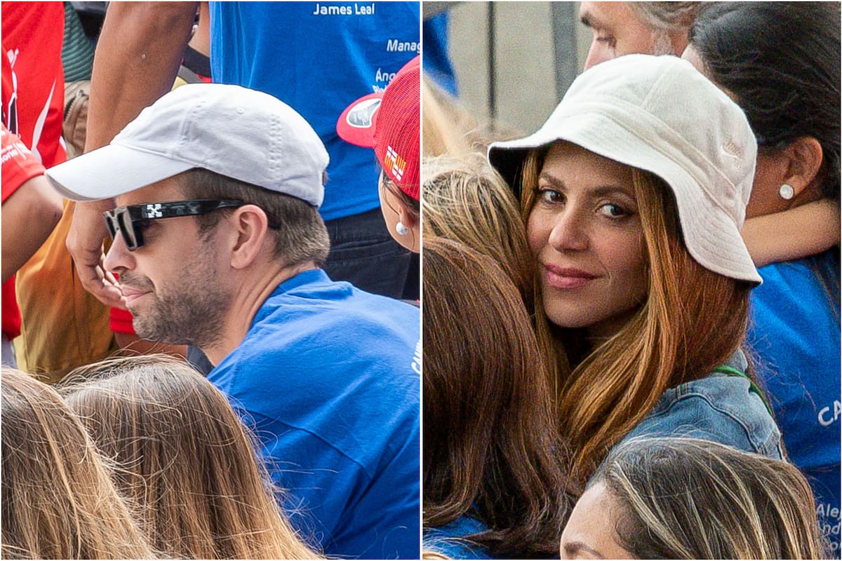 Shakira y Pique acompañaron a su hijo a un partido de beisbol pero no cruzaron miradas