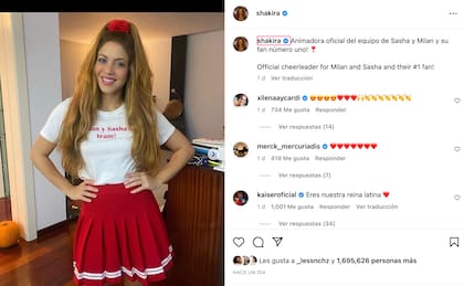 Shakira y su disfraz de porrista