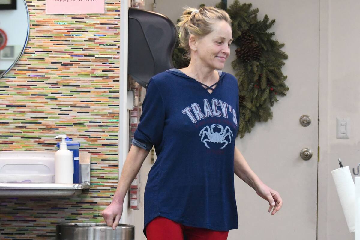 Sharon Stone disfrutó de un día de masajes y manicura