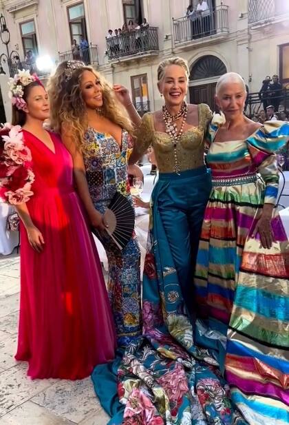 Sharon Stone y Drew Barrymore con sus outfits únicos