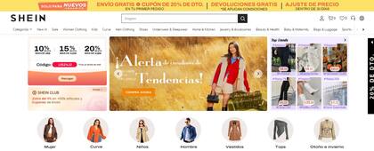 Shein es un minorista de moda rápida y ropa deportiva chino