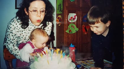 Shelley Marshall en el cumpleaños de su hija Chandler