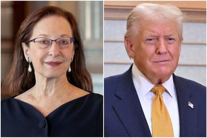Shira Perlmutter y Donald Trump