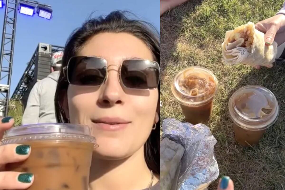 Si bien dijo que la comida estaba espectacular, quedó impresionada con el precio que tuvo que pagar