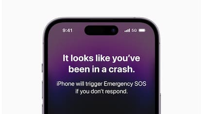 Si detecta lo que cree que es un accidente, el iPhone 14 mostrará un cartel de alerta; si el usuario no lo descarta, avisará al 911