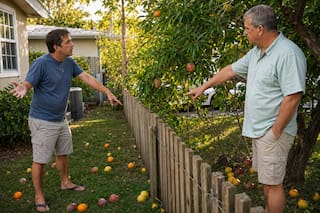 Limones, mangos o naranjas: la regla que define de quién es la fruta de tu patio