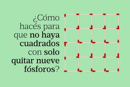 Si lo preferís, podés tomar la cantidad de fósforos necesarios y resolverlo sobre una mesa o una hoja blanca