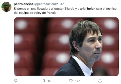 "Si ponés en una licuadora al doctor Bilardo y a Ariel Holan sale el técnico del equipo de vóley de Francia"
