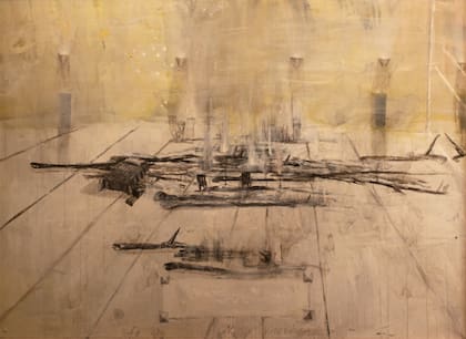 "Si yo fuera el invierno mismo" (1986), de Guillermo Kuitca, será ofrecida por Ruth Benzacar en Art Basel