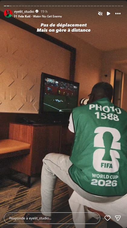 Sidy Talla, fotógrafo oficial de la selección de Senegal en su cuenta de Instagram @eyelit_studio