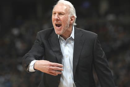 Siempre enérgico: Gregg Popovich, el coach de los Spurs