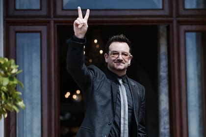 Bono el día que se reunió con Jacob Zuma