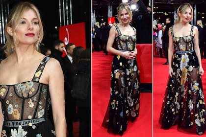 Sienna Miller, durante su paso por la red carpet del Festival de Cine de Berlín
