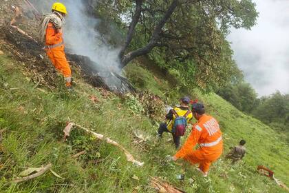 Siete muertos en un choque de helicóptero que llevaba a peregrinos hindúes en India