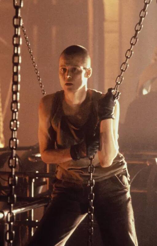 Sigourney Weaver en Alien 3, de 1992