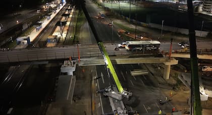 Siguen las obras en el Puente Labruna