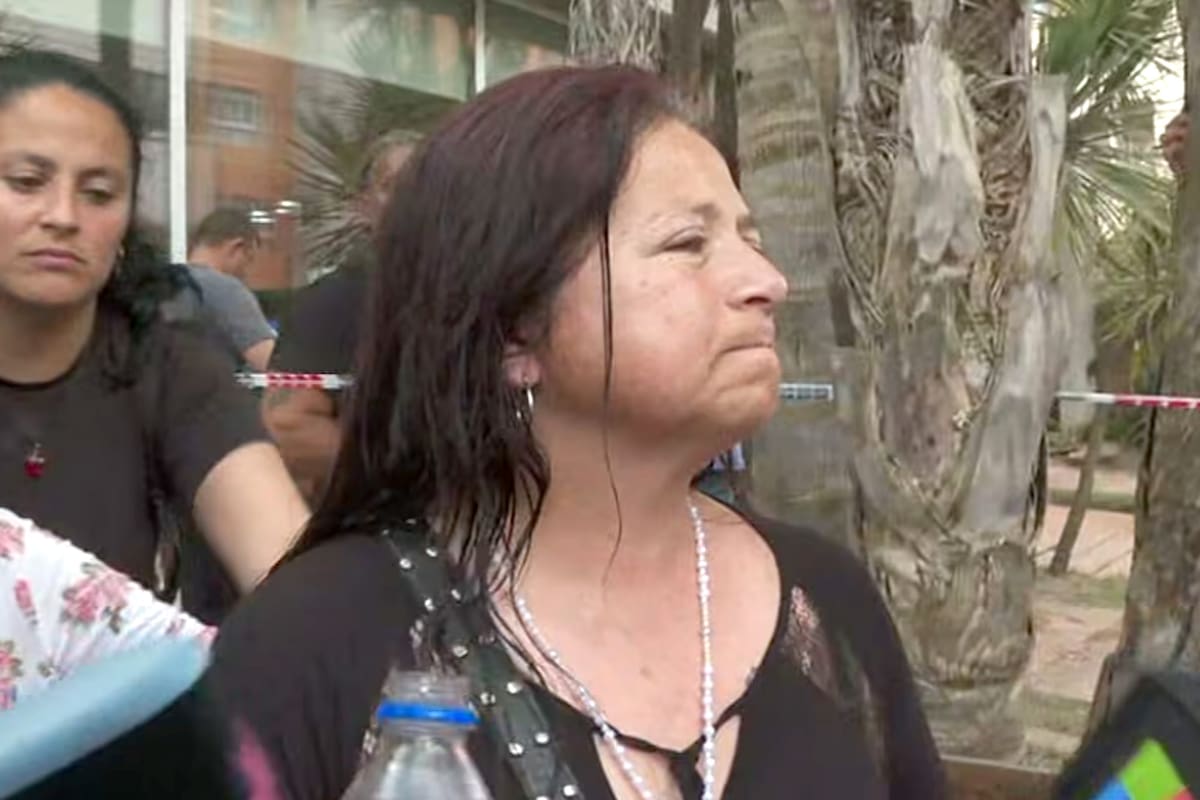 Silvana Perhauc, madre de Nahuel, que permanece desaparecido bajo los escombros