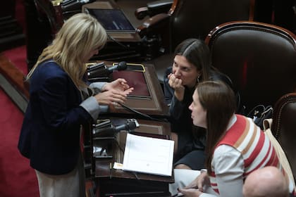 Silvia Lospennato, la diputada que es primera candidata de Pro a legisladora porteña, y su colega María Eugenia Vidal, jefa de la campaña, este martes en el homenaje al papa Francisco