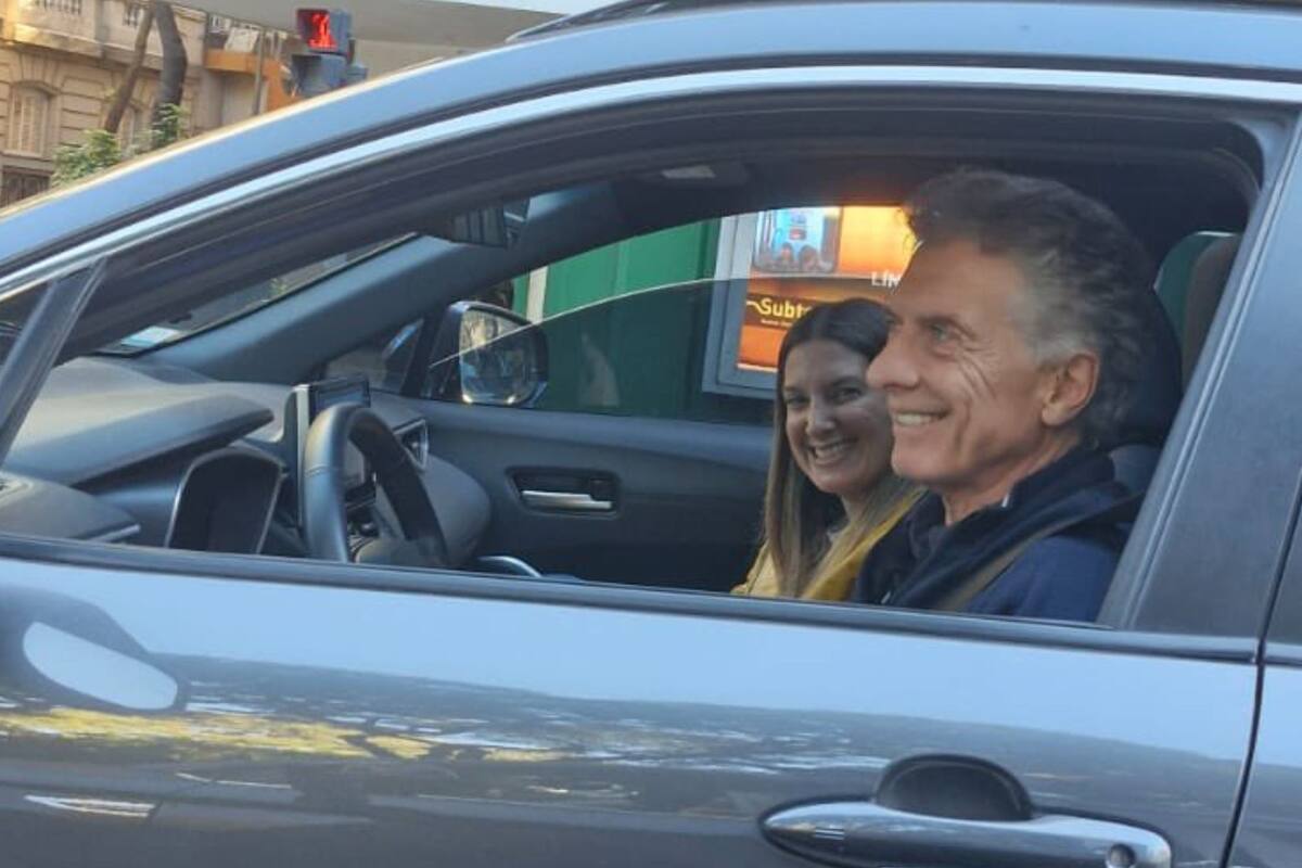 Silvia Lospennato y Mauricio Macri, en la campaña de Pro