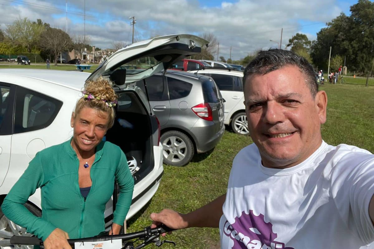Silvia Petinari y su marido, Gabriel Izzo