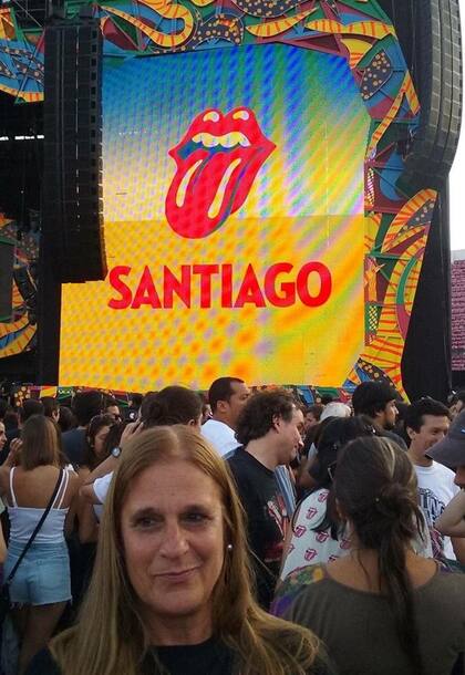 Silvia Slimmens estuvo en más de 30 recitales de los Stone en diferentes ciudades del mundo