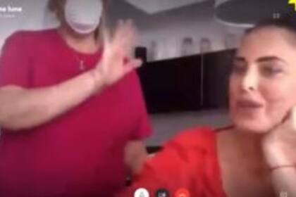 Silvina Luna en diálogo con Los Ángeles de la Mañana mostró su estado de cuarenta y recibió rechazo en las redes