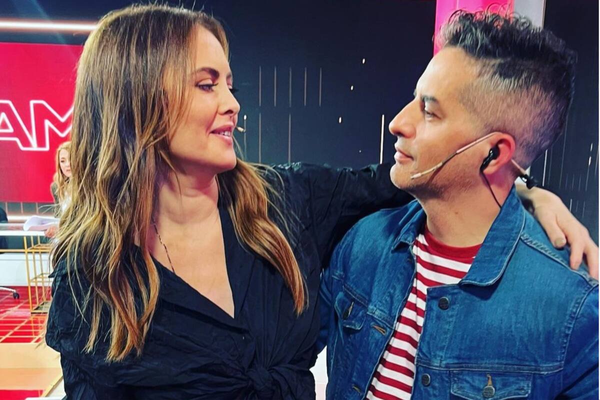 Silvina Luna junto a Ángel de Brito, conductor de LAM. El periodista siempre contó con información de primera mano sobre el estado de salud de la modelo fallecida ayer
