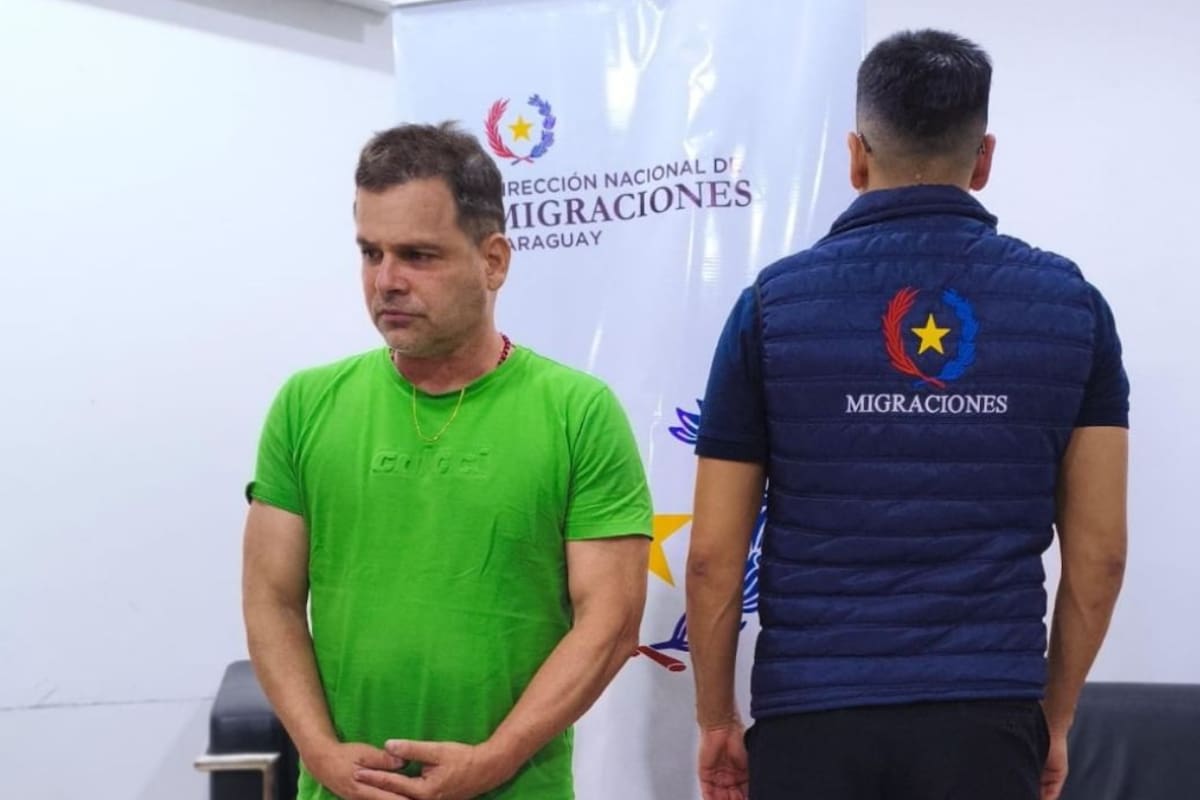 Silvinei Vasques tras su detención en Paraguay